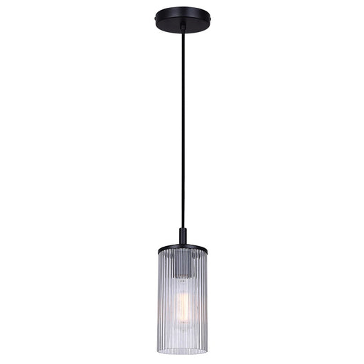 Canarm Kinslea 1 Light 4.75" Pendant, Matte Black - IPL1165A01BK-CR