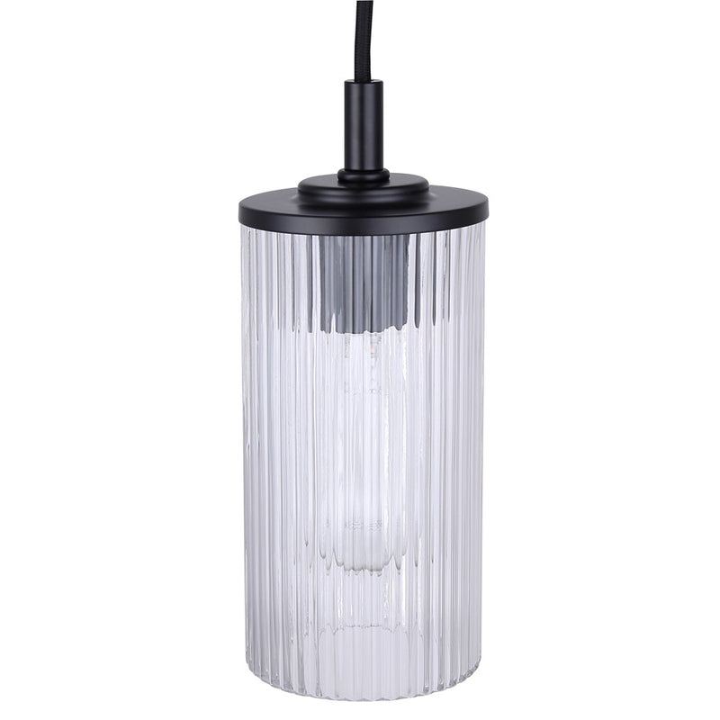 Canarm Kinslea 1 Light 4.75" Pendant, Matte Black
