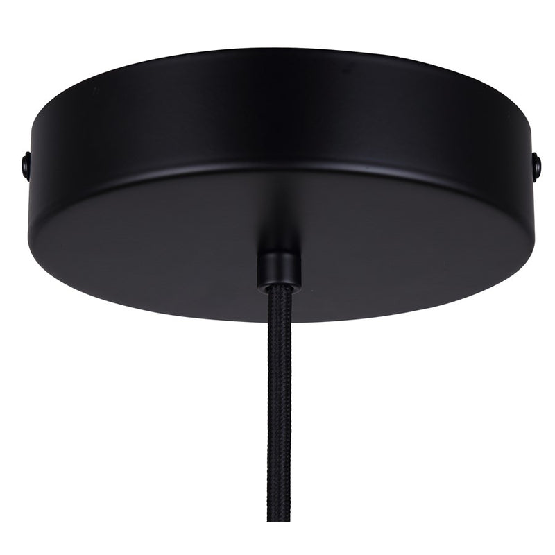 Canarm Kinslea 1 Light 4.75" Pendant, Matte Black
