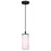 Canarm Kinslea 1 Light 4.75" Pendant, Matte Black/White