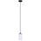 Canarm Kinslea 1 Light 4.75" Pendant, Matte Black/White
