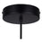Canarm Kinslea 1 Light 4.75" Pendant, Matte Black/White
