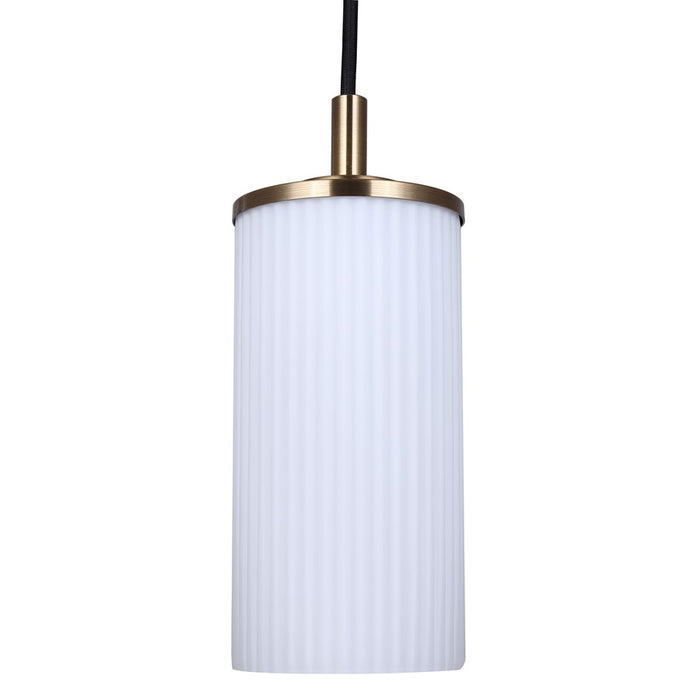 Canarm Kinslea 1 Light 4.75" Pendant, Gold/Opal