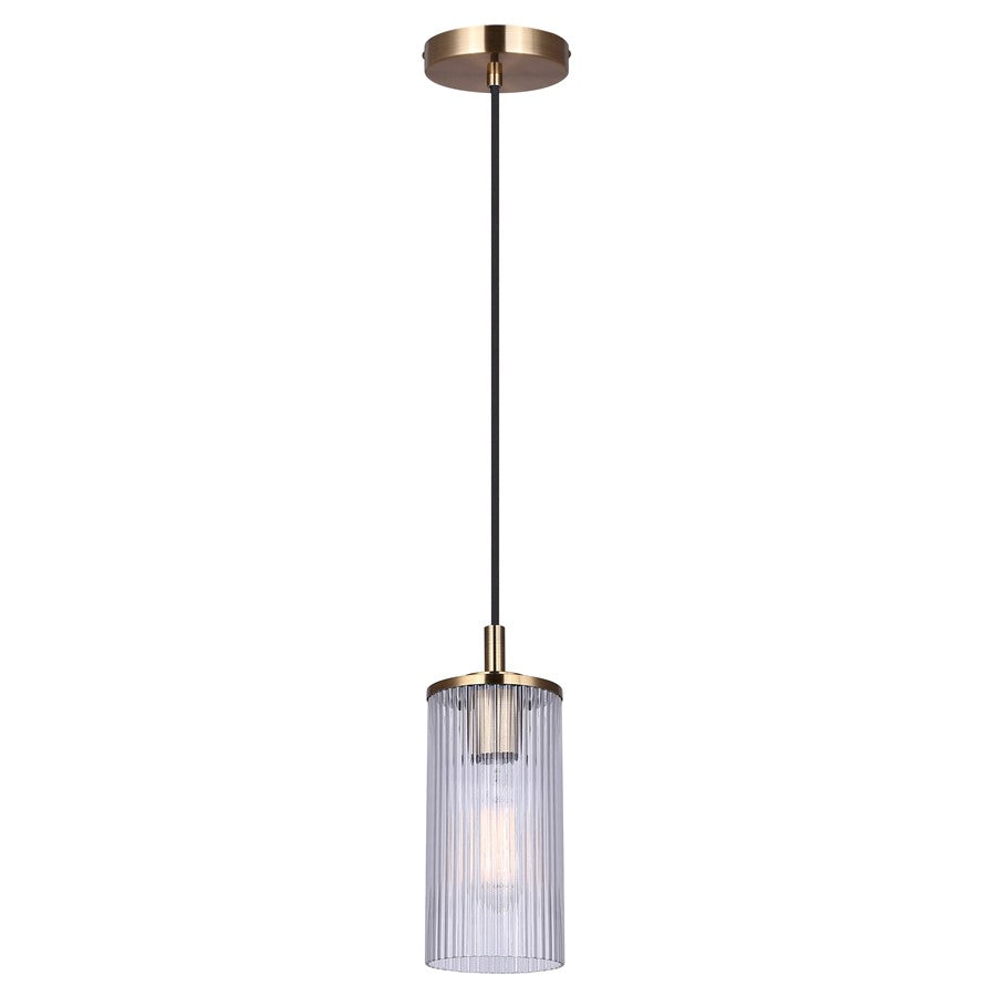 Canarm Kinslea 1 Light 4.75" Pendant, Gold - IPL1165A01GD-CR
