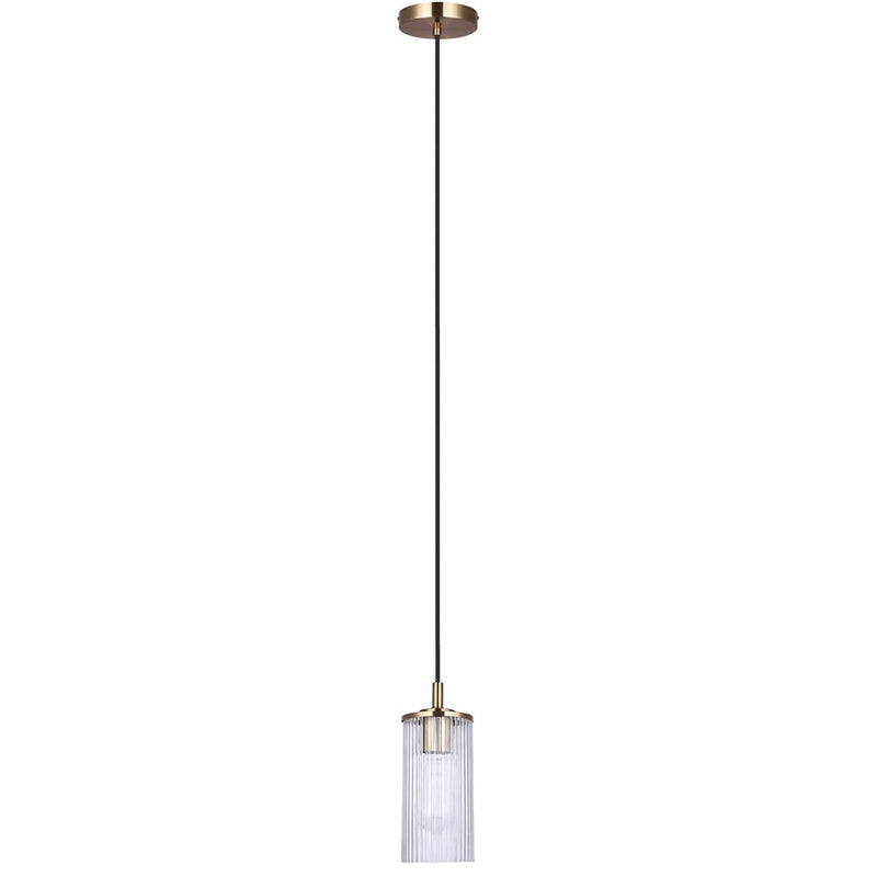 Canarm Kinslea 1 Light 4.75" Pendant, Gold