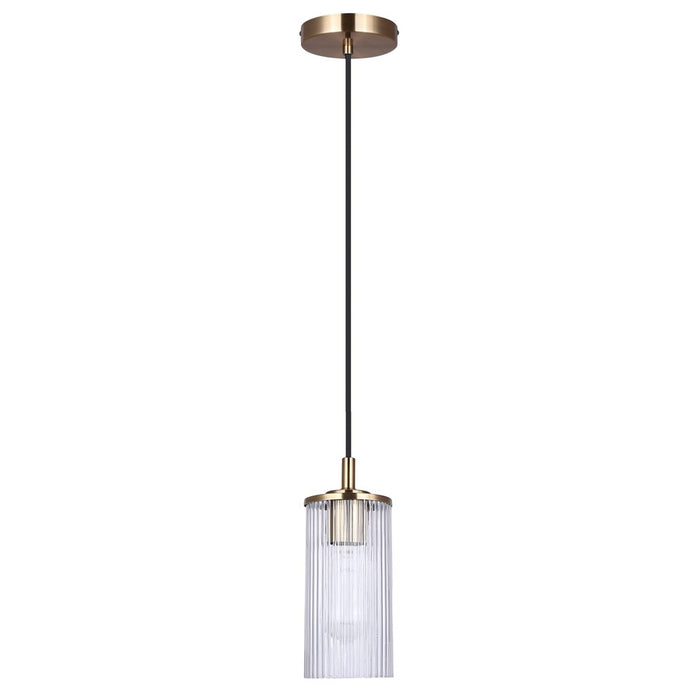 Canarm Kinslea 1 Light 4.75" Pendant, Gold