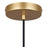 Canarm Monroe 1 Light 11.75" Pendant, Gold