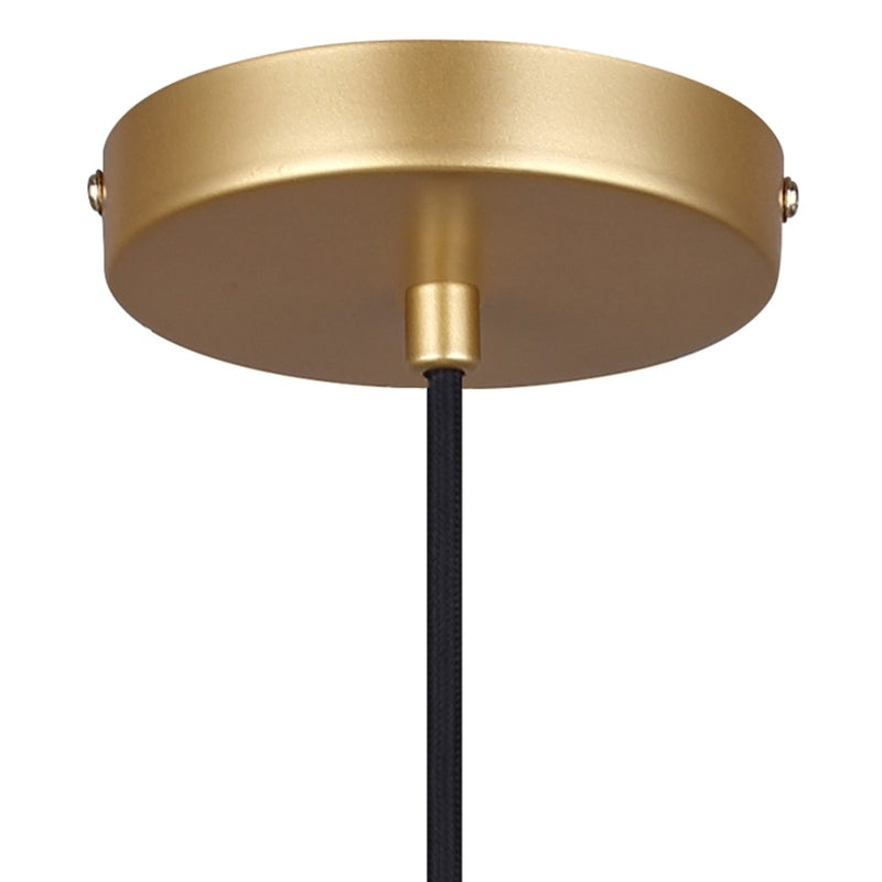 Canarm Monroe 11.75in 1-Light Pendant | Gold and Opal Glass | Kitchen Island & Entryway | 11.75 x 11.75 x 16 in | Model IPL1169A01GDP