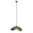 Canarm Maverick 1 Light 29.25" Pendant, Antique Brass