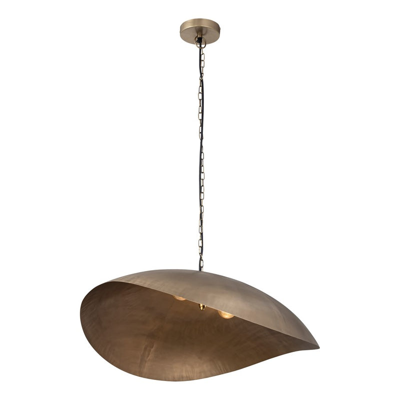 Canarm Maverick 2 Light 39" Pendant, Antique Brass