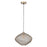Canarm Warren 1 Light 19.5" Pendant, Antique brass