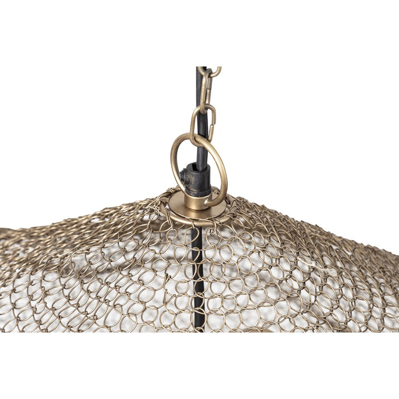 Canarm Warren 4 Light 33.5" Pendant, Antique Brass