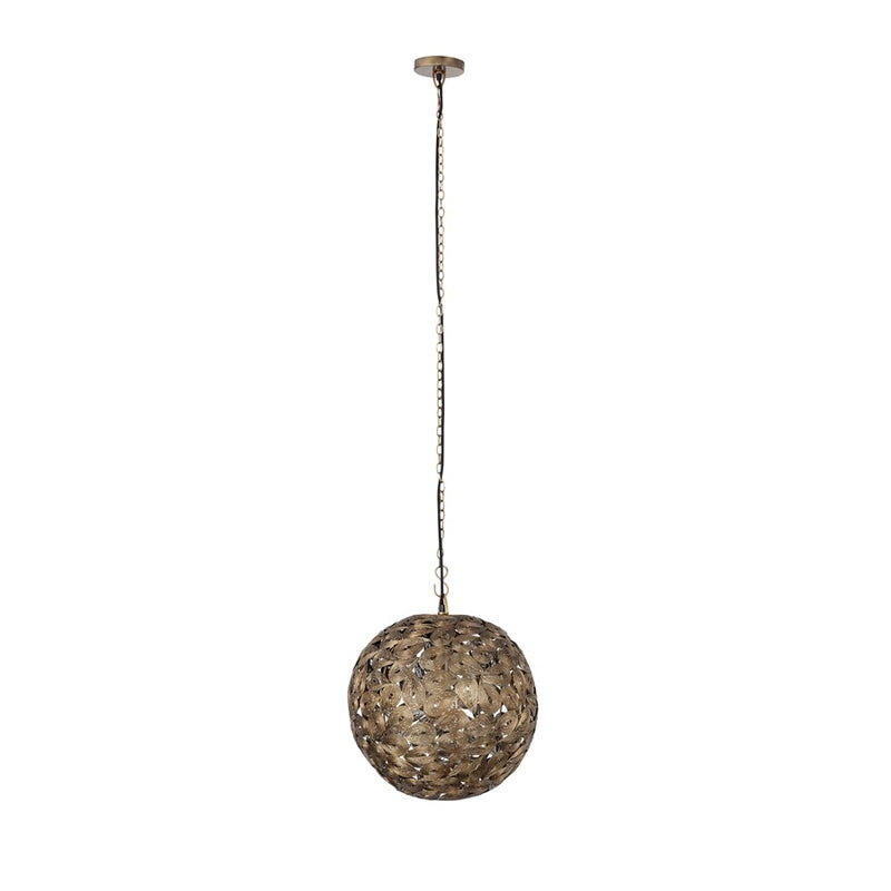 Canarm Kora 1 Light 15" Pendant, Antique Brass