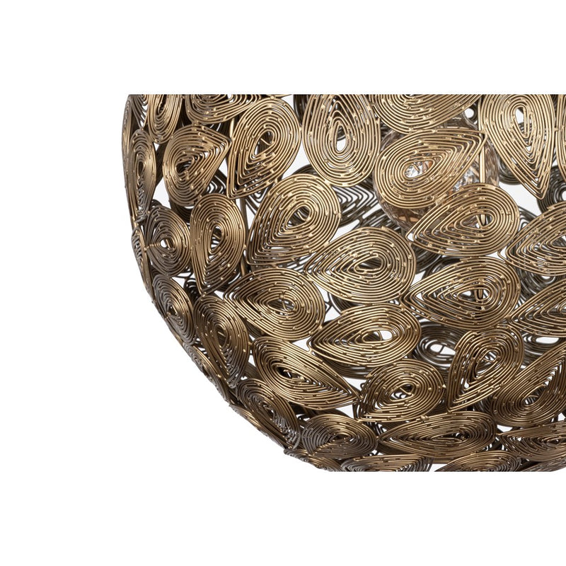 Canarm Kora 1 Light 15" Pendant, Antique Brass