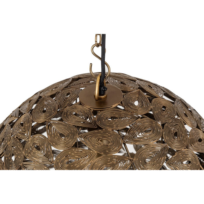 Canarm Kora 1 Light 21" Pendant, Antique Brass