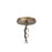 Canarm Kora 1 Light 21" Pendant, Antique Brass