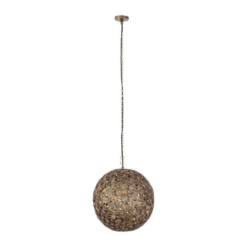 Canarm Kora 1 Light 21" Pendant, Antique Brass