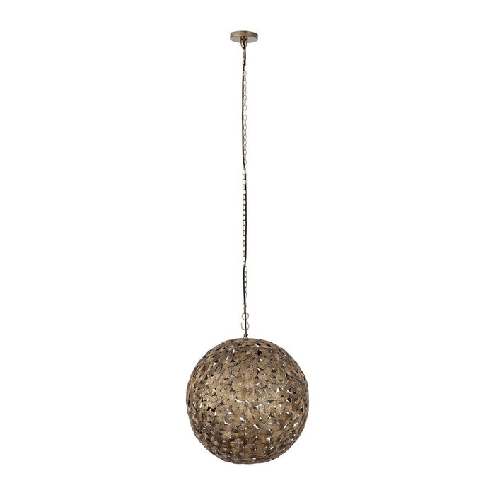 Canarm Kora 1 Light 21" Pendant, Antique Brass