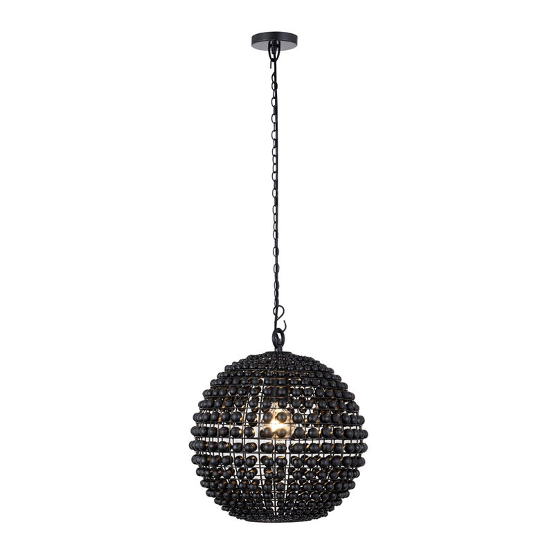 Canarm Burkley 1 Light 16" Pendant, Matte Black