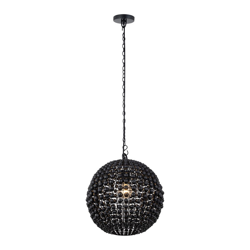 Canarm Burkley 1 Light 16" Pendant, Matte Black