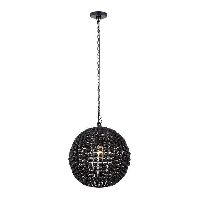 Canarm Burkley 1 Light 16" Pendant, Matte Black
