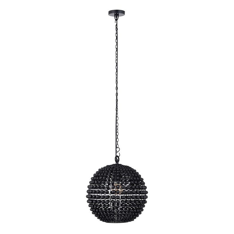 Canarm Burkley 1 Light 16" Pendant, Matte Black