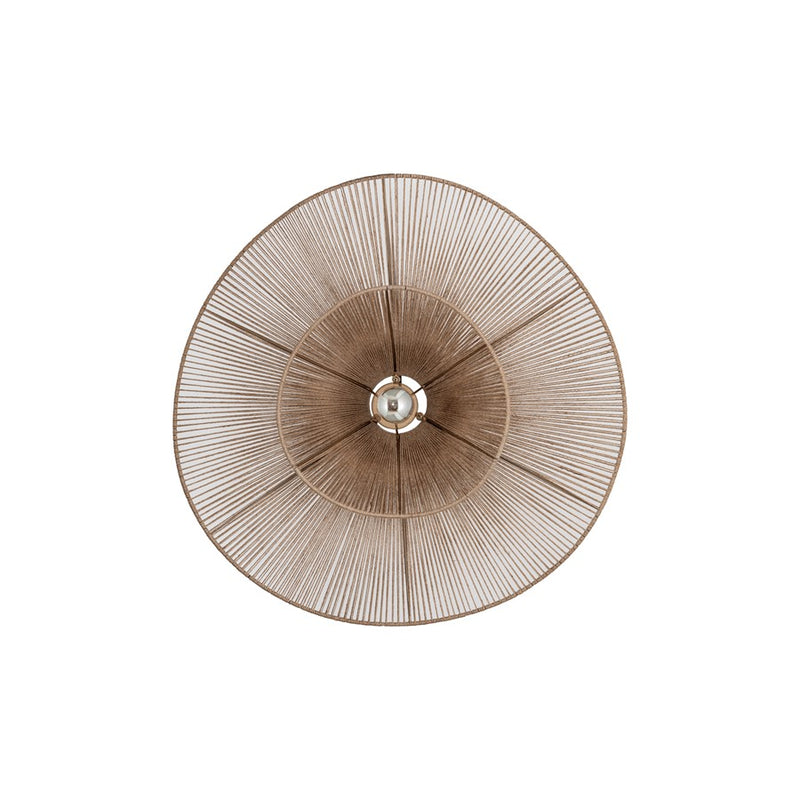 Canarm Sage 31in 1-Light Pendant | Natural Handwoven Jute and Iron Frame | Kitchen & Dining Room | 31 x 31 x 7 in | Model IPL1186A01NA32