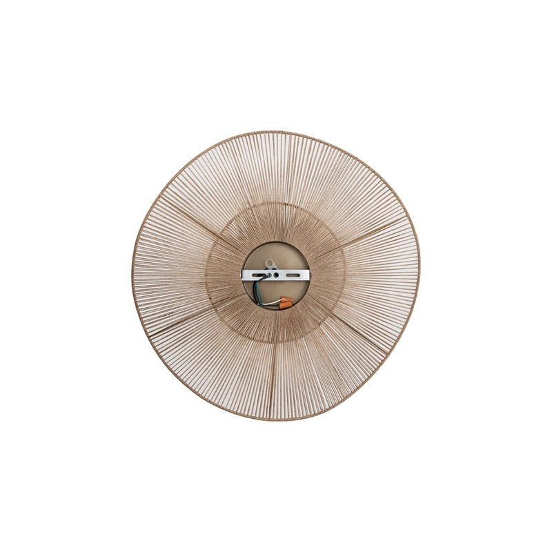 Canarm Sage 31in 1-Light Pendant | Natural Handwoven Jute and Iron Frame | Kitchen & Dining Room | 31 x 31 x 7 in | Model IPL1186A01NA32