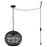 Canarm Valence 1 Light 15" Pendant, Black