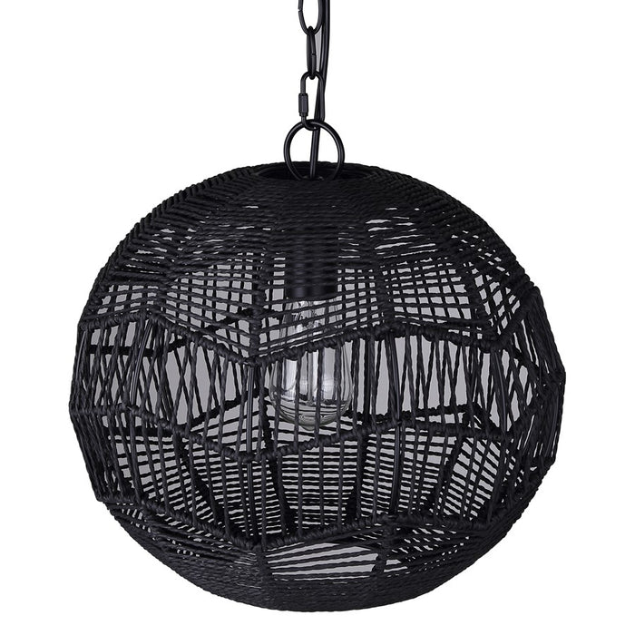 Canarm Valence 1 Light 15" Pendant, Black