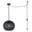 Canarm Valence 1 Light 15" Pendant, Black