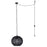 Canarm Valence 1 Light 15" Pendant, Black