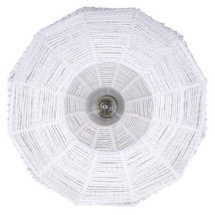 Canarm Valence 1 Light 15" Pendant, White