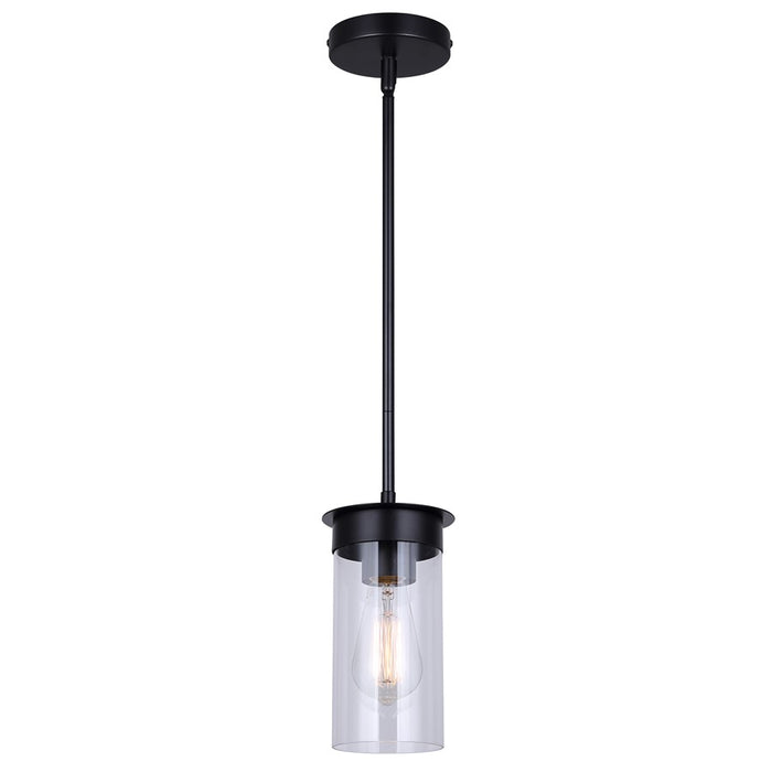 Canarm Benson 1 Light 4.75" Pendant, Black - IPL1205A01BK
