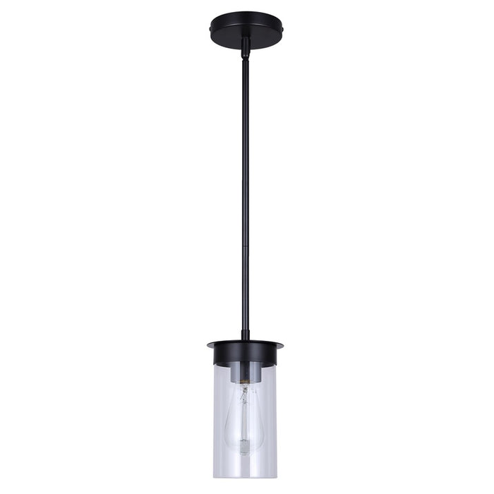Canarm Benson 1 Light 4.75" Pendant, Black