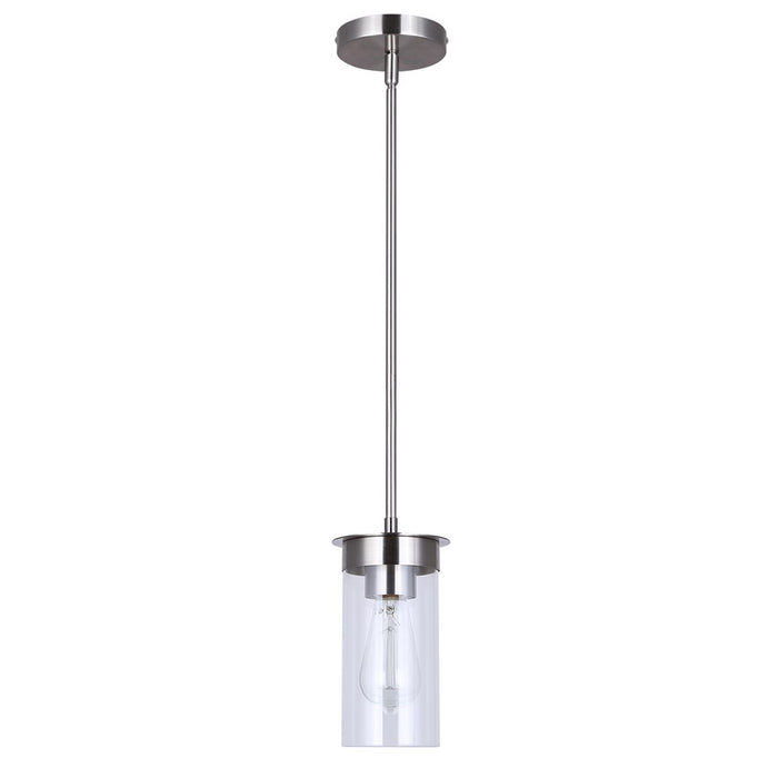 Canarm Benson 1 Light 4.75" Pendant, Brushed Nickel
