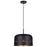 Canarm Miles 1 Light 13" Pendant, Black