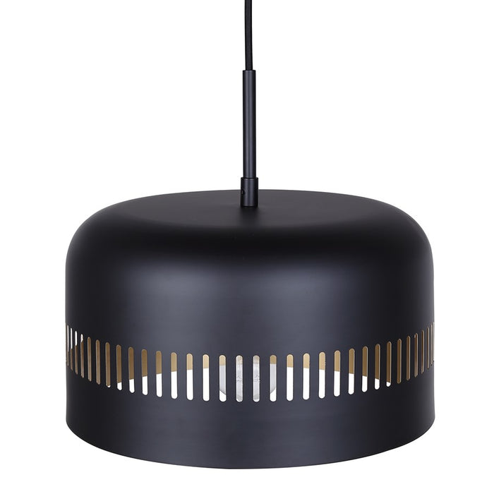 Canarm Miles 1 Light 13" Pendant, Black