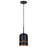 Canarm Miles 1 Light 6" Pendant, Black