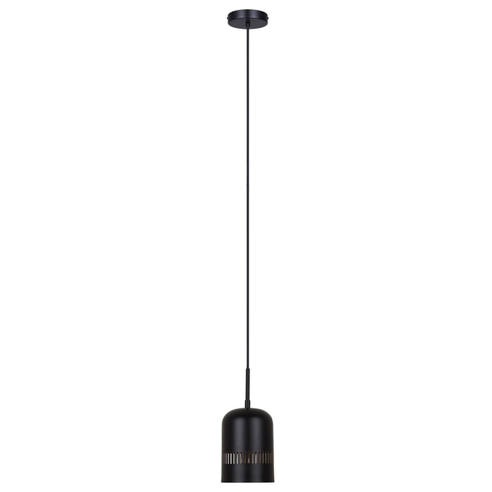 Canarm Miles 1 Light 6" Pendant, Black