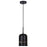 Canarm Miles 1 Light 6" Pendant, Black