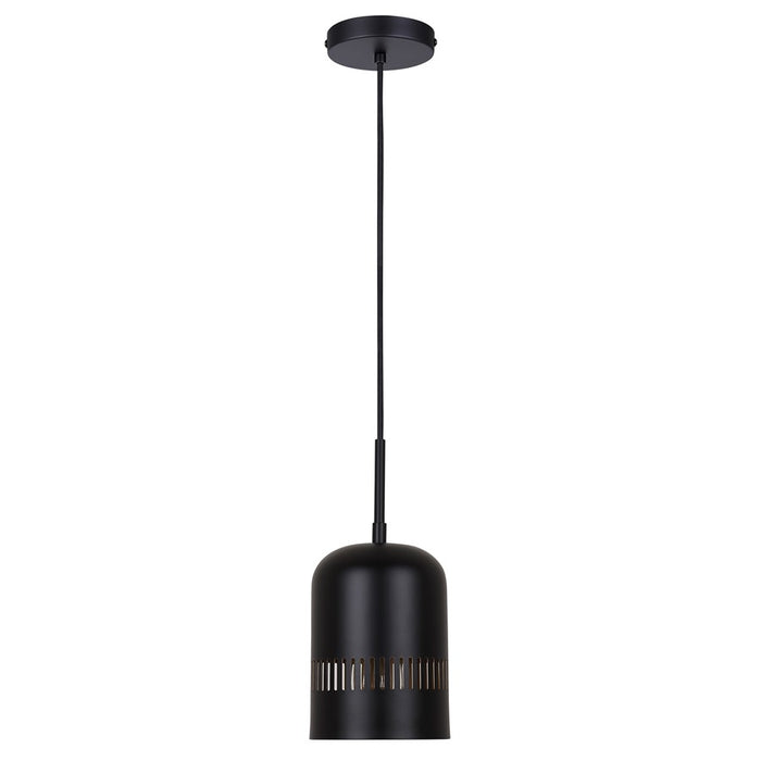 Canarm Miles 1 Light 6" Pendant, Black