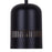 Canarm Miles 1 Light 6" Pendant, Black