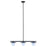 Canarm Mierka 3 Light 32.5" Pendant, Black