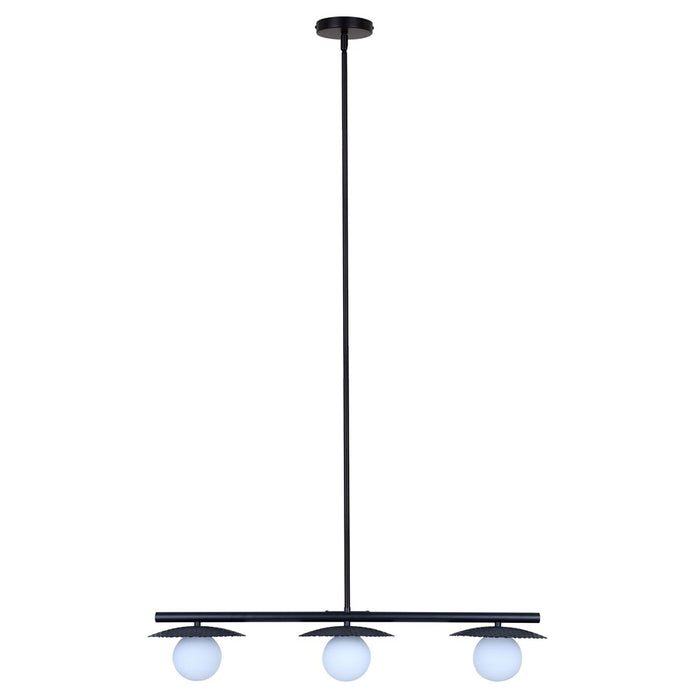 Canarm Mierka 3 Light 32.5" Pendant, Black