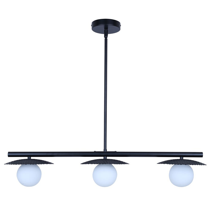 Canarm Mierka 3 Light 32.5" Pendant, Black