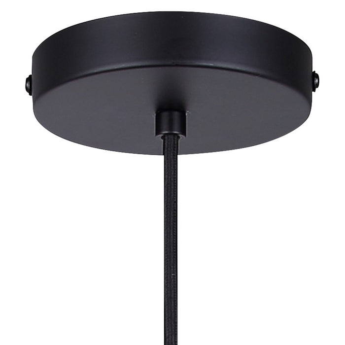Canarm Cohen 1 Light 4.75" Pendant, Matte Black