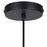 Canarm Cohen 1 Light 4.75" Pendant, Matte Black/Gold