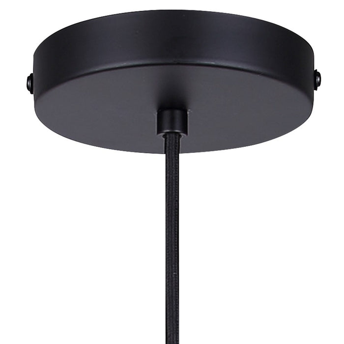 Canarm Cohen 1 Light 4.75" Pendant, Matte Black/Gold