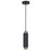 Canarm Cohen 1 Light 4.75" Pendant, Matte Black/Gold